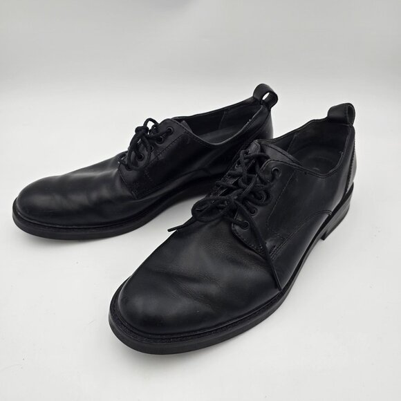 Sperry Mens Gold Cup Oxford Shoes Size 10.5 Black Leather Waterproof Lace-Up - Picture 1 of 7